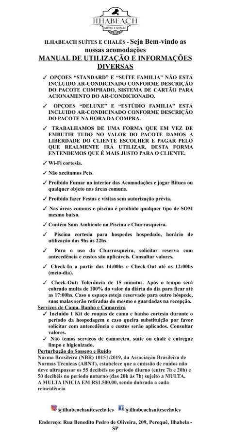 Ilhabeach Suites E Chales Ilhabela Eksteriør bilde